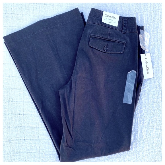 NWT Calvin Klein “The Riley” High Rise Waist Flare Leg Dress Jeans Slacks Pants - Picture 13 of 16
